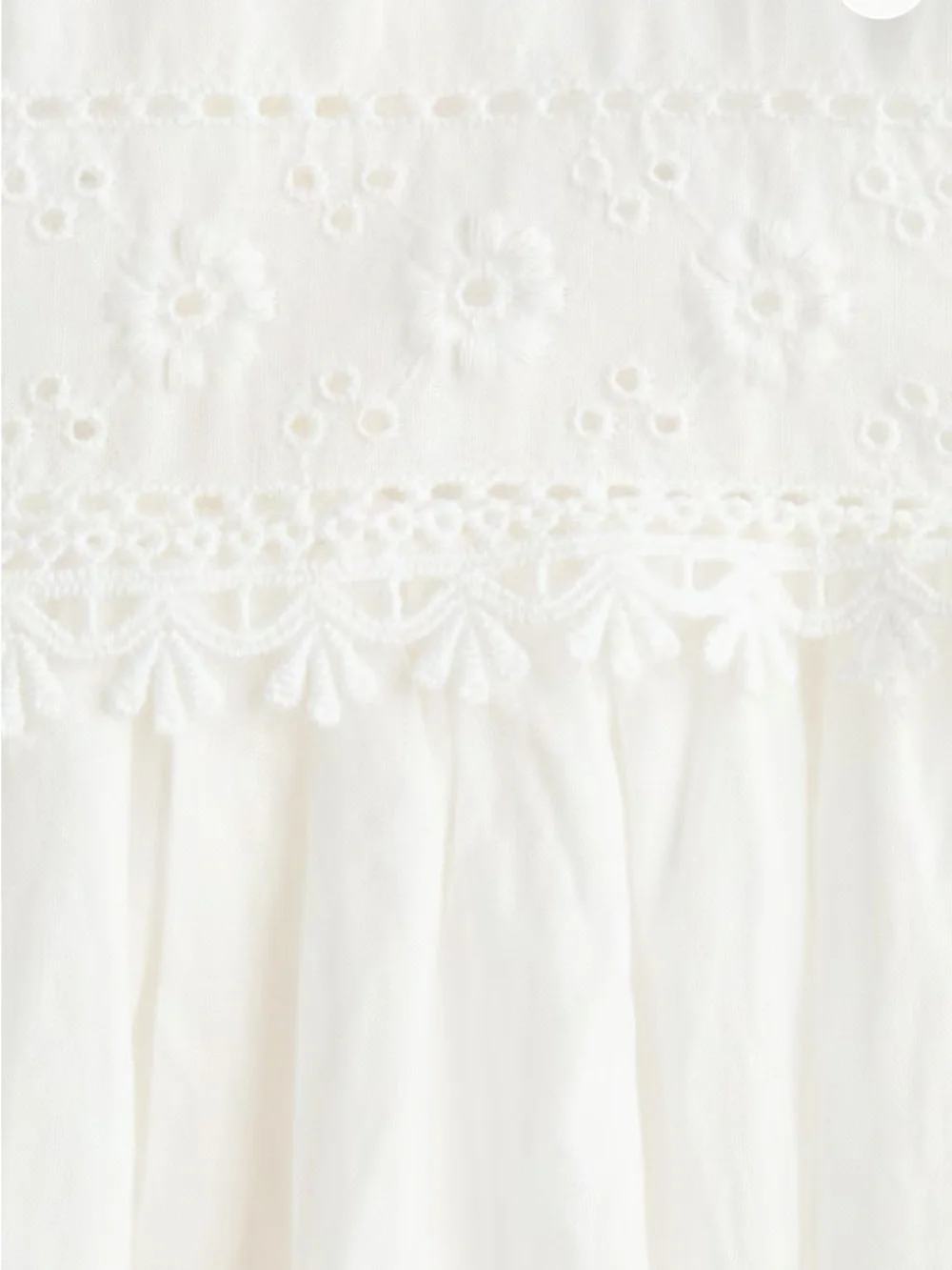 Muslin White Lace-Trim Maxi Dress - NWT, size S (will fit up to slim size 6) - Picture 6 of 6